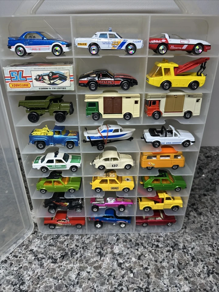 Matchbox Superfast & Regular Wheel & Hot Wheels Lot Of 23 Cars & Trucks - Image 1 of 4