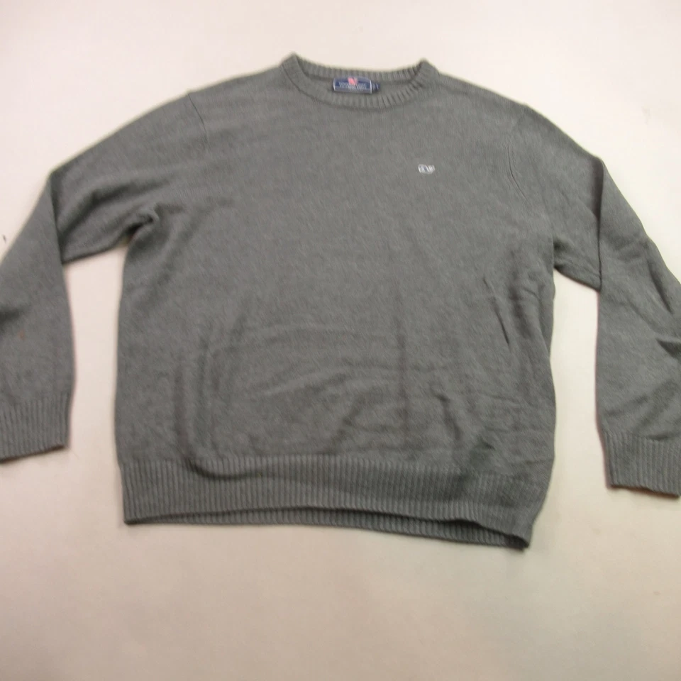 Vineyard Vines Sweate Mens Large Long Sleeve Lightweight Crew Neck Pullover Gray - Image 1 of 4