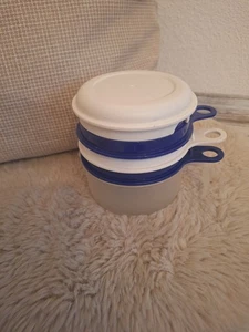 Tupperware Küchenperle Zitruspresse,Ei-Trenner,Reibe blau/weiß - Bild 1 von 6