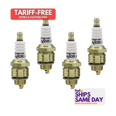 Accel ACL0437S-4 14 mm Thread Gasket Seat Spark Plug Pack of 4 Performance Parts - Image 1 of 4