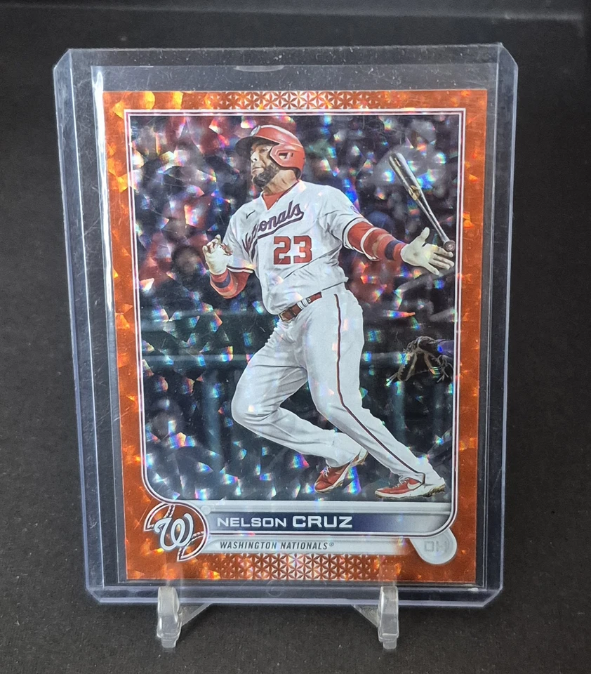 2022 Topps Update Series NELSON CRUZ #US194 Orange Ice /299  Nationals - Image 1 of 3