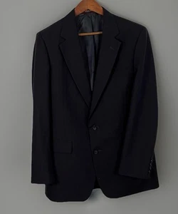 Stafford Men's Suit Made In USA 41L Blue Pinstripe Wool Pants Size 33x32 - Picture 1 of 17