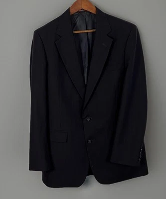 Stafford Men's Suit Made In USA 41L Blue Pinstripe Wool Pants Size 33x32 - Image 1 of 4