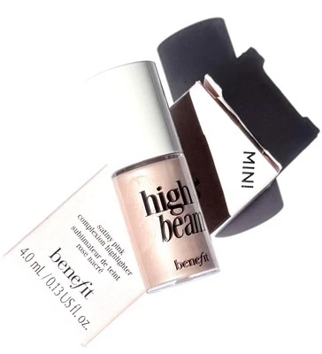 Benefit High Beam Mini Satiny Pink Complexion Highlighter 4ml - Bild 1 von 4