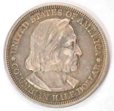 1892 Columbian Exposition Half Dollar Commemorative 90% Silver Coin C1 - Image 1 of 3