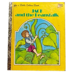 Vintage 1973 Jack and the Beanstalk Little Golden Book Stella Nathan Rare OOP - Picture 1 of 10