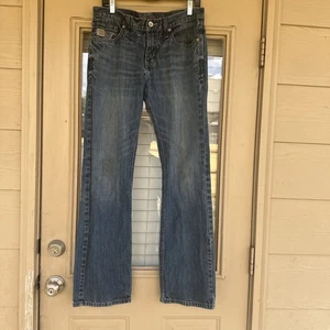 Cinch IAN Jeans Herren 31x34 blau dunkle Waschung distressed Cowboy Western Rodeo Punkte - Bild 1 von 11
