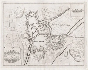 Verdun Meuse Lorraine Lothringen Engraving De Fer Copperplate Engraving 1693 - Picture 1 of 1