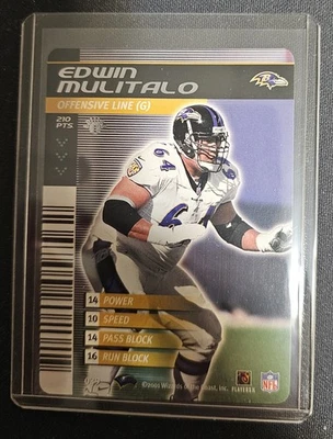 2001 NFL Showdown 1st Edition #039 EDWIN MULITALO RC Baltimore Ravens - Image 1 of 2