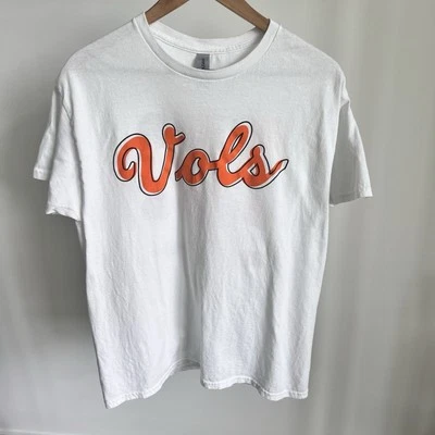 Vtg Tennessee Volunteers White Tee Women's Sz Large VOLS Y2K T Shirt - Image 1 of 4