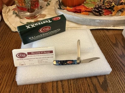 2009 Case XX 62154SS Blue Tiny Trapper Knife,MIB,new unused condition - Image 1 of 4