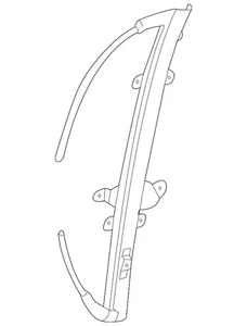 Genuine Nissan Driver Left Front Door Window Regulator 80721-7Y000 - Picture 1 of 2