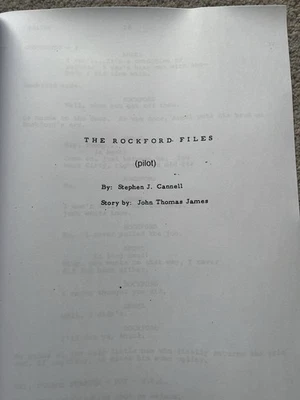 The Rockford Files Season 1 Pilot Script. James Garner. Lindsay Wagner. - Image 1 of 2