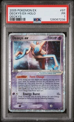 PSA 1 Deoxys ex 97/107 EX Deoxys 2005 Holo Rare Pokémon Card TCG - Image 1 of 2