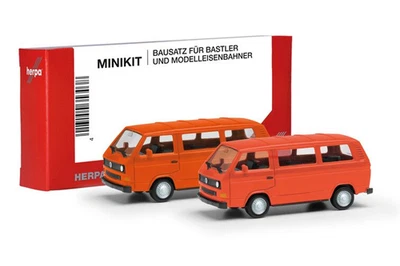HERPA - VOLKSWAGEN T3 bus naranja - 2 piezas para montar - 1/87 - HER013093-006 - Imagen 1 de 4