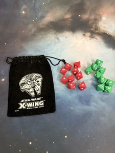 X-Wing Miniatures Millenium Falcon dice bag + Dice - Picture 1 of 2