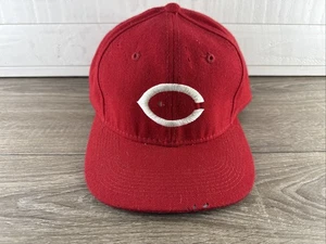 Vintage 90s Cincinnati Reds Sports Specialties 100% Wool Hat Cap MLB 7 3/8 *Read - Picture 1 of 12