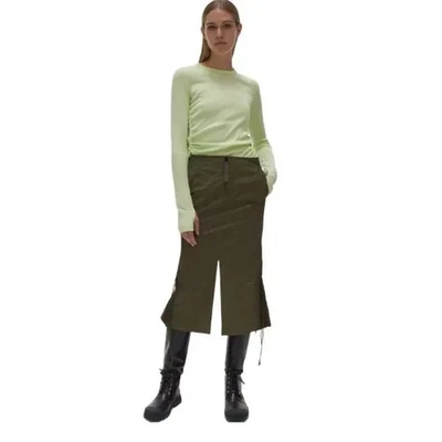 Falda midi con cordones Helmut Lang $495, talla 2 Foto 1 de 4