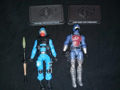 GI JOE 25th Cobra H.I.S.S. Tank Commander & Bazooka Trooper 2008 3,75" Foto 1 de 2