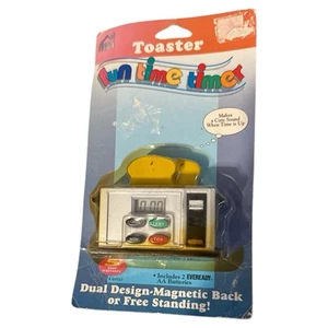 Vintage Fun Time Timer Kitchen Toaster Novelty Clock Timer Refrigerator Magnet - Picture 1 of 2