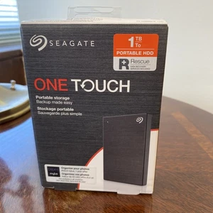 Seagate One Touch Portable Storage, 1TB, Brand New, Sealed Package, STKB1000400 - Picture 1 of 6