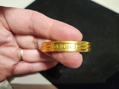 SABONA London Cuff Bracelet Two Tone Gold/Silver Color Copper Cuff (G591) - Image 1 of 4