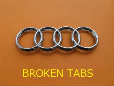 09 10 11 12 AUDI A4 FRONT CHROME EMBLEM LOGO BADGE SIGN SYMBOL BTA5728403 A46552 - Image 1 of 4