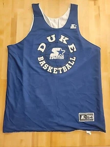  Duke Blue Devils Mens 2XL Vintage Starter Reversible Basketball Jersey   - Picture 1 of 6