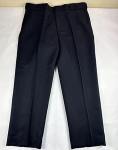 Flying Cross Command Uniform Pants Mens 44 Black Dress Slacks Trousers FlatFront - Picture 1 of 14