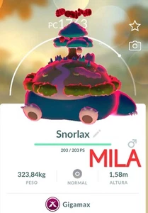 Snorlax Gigamax Non Shiny - Pokémon Go - Picture 1 of 1