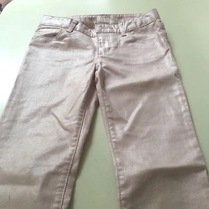 Gapkids 1969 super skinny shiny pink girl's jeans 10 regular - Picture 1 of 6