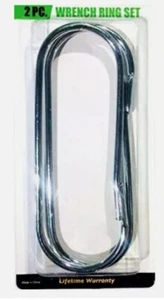 2 PITTSBURGH STAINLESS STEEL WRENCH RINGS 6-3/16" LENGTH WRENCHES NOT INCLUDED - Picture 1 of 2