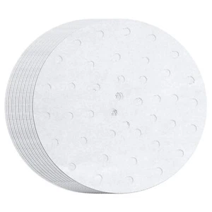 100 Pcs 12 Inch Bamboo Steamer Liner Round Air Fryer Parchment Paper with Holes - Picture 1 of 5