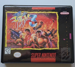 Final Fight 3 III SOLO ESTUCHE Super Nintendo SNES Caja MEJOR Calidad Disponible - Imagen 1 de 5