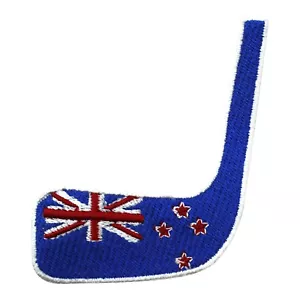 Hockey stick New Zealand patch NHL patch Embroidery Iron on Sew on patch 9x6.5cm - Picture 1 of 1