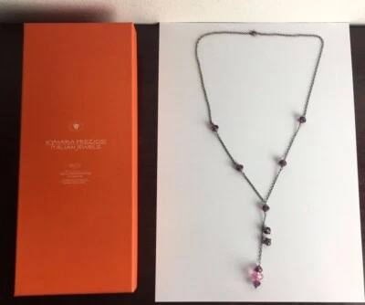 Collana Necklace artigianale con vere pietre dure Swarovski e Argento Kymaira  - Immagine 1 di 4