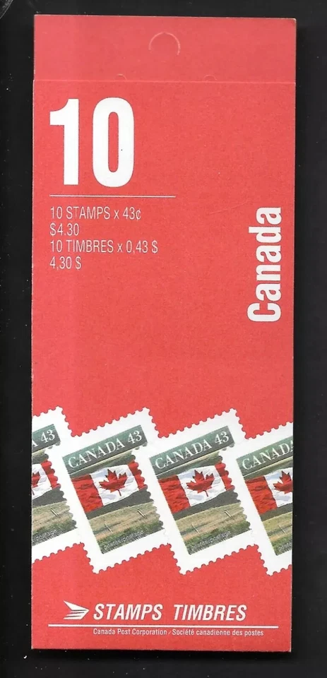 Canada — Booklet BK153Aa - Glued Flap - Flag - Scott 1359 - Image 1 of 1