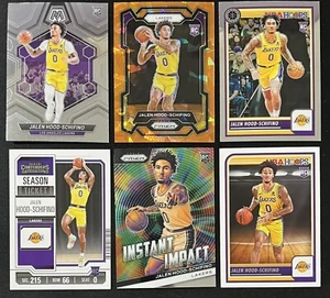 6 Card NBA Lot Jalen Hood-Schifino LA Lakers Rookie RC , Mosaic, Prizm, Insert - Picture 1 of 6