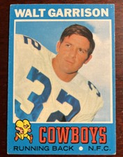 Walt Garrison 1971 Topps Football Base #8 Dallas Cowboys VG