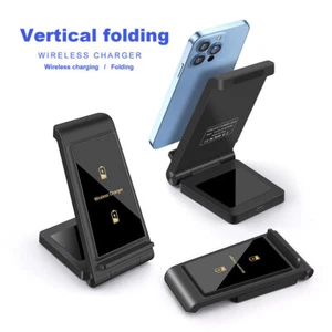 30W Quick Wireless Charging Dock Stand For Samsung Apple iPhone Android Phone - Picture 1 of 19