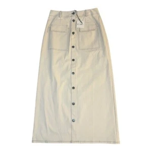 STORY Women's Larch Midi Skirt Oatmeal Size XS Brand New Modest - Picture 1 of 8