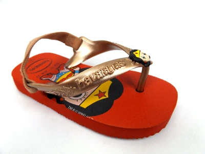 Chanclas Havaianas Wonder Girls Sandalias Niñas Pequeñas Talla 7.0 K Rojo-Multi Foto 1 de 4
