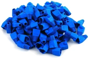 Lot 100 manchons gaines protection souples pour câble Ethernet RJ45 CAT5/6 6mm - Bild 1 von 10