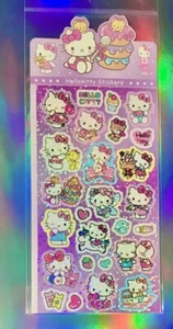 Seltene GLITZER HELLO KITTY Stickeralbum Sticker wie 90er Aufkleber Vintage - Bild 1 von 2