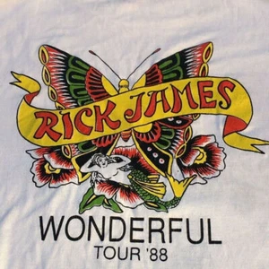 Rick James Concert T-Shirt Tour 88 coton homme S-4XL chemise NY065 - Photo 1/2