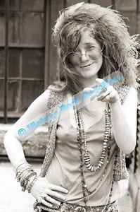1970 Janis Joplin Chelsea Hotel Gahr Pro Pigmentdruck (8,5x11) fr. Unseen Neg - Bild 1 von 1