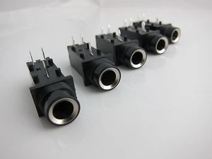 Goedrum 5PCS 3Pin 1/4" 6.35mm Mono Phone Jack / Jack Socket / PCB Mount - Picture 1 of 8