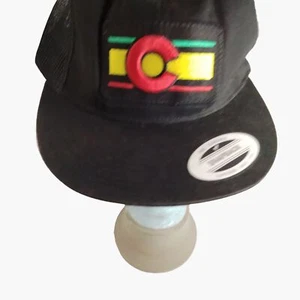 Colorado Rasta Flag Flat Bill Hat Cap Adult One Sze Classic Snapback  - Picture 1 of 10