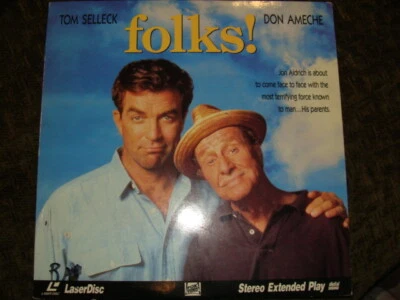 LASER VIDEO DISC FOLKS TOM SELLECK DON AMECHE EXTENDED PLAY FOX VIDEO - Image 1 of 4