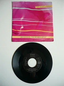 David Bowie This Is Not America 7" Vinyl UK 1985 EMI Mispress B-Side Single - Picture 1 of 9
